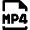 Video File Mp4 Icon from Nova Line Set