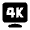 Video Screen 4k Icon from Nova Solid - Free Set