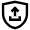 Arrow Up Shield Icon from Atlas Line Set
