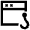 Clickbait Window Icon from Atlas Line Set