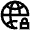 Global Padlock Icon from Atlas Line Set