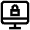 Padlock Monitor Icon from Atlas Line Set