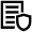Shield Document Icon from Atlas Line Set