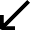 Keyboard Arrow Bottom Left Icon from Nova Solid Set