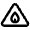 Fire Triangle Icon from Atlas Line Set