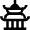 Landmark Chinese Temple Icon from Nova Line Set