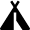 Landmark Indian Camp Icon from Nova Solid Set