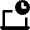 Laptop Clock Icon from Nova Line Set