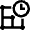 Grid Clock Icon from Nova Line Set