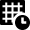 Grid Clock Icon from Nova Solid Set