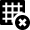 Grid Cross Remove Icon from Nova Solid Set