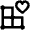 Grid Favourite Heart Icon from Nova Line Set