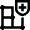 Grid Security Shield Icon from Nova Line Set