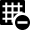Grid Subtract Remove Icon from Nova Solid Set