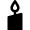 Light Candle Icon from Nova Solid Set