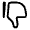 Dislike Icon from Solar Linear Set