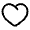 Heart Angle Icon from Solar Linear Set