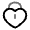Heart Lock Icon from Solar Line Duotone Set