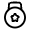 Medal Star Circle Icon from Solar Linear Set