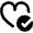 Favorite Heart Check Icon from Nova Line Set