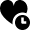 Favorite Heart Clock Schedule Icon from Nova Solid Set