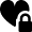 Favorite Heart Lock Icon from Nova Solid Set