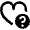 Favorite Heart Question Icon from Nova Line Set