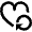 Favorite Heart Return Icon from Nova Line Set
