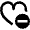Favorite Heart Subtract Remove Icon from Nova Line Set