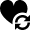 Favorite Heart Sync Refresh Icon from Nova Solid Set