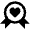 Heart Badge Icon from Nova Line Set