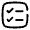 Checklist Minimalistic Icon from Solar Broken Set