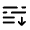 List Arrow Down Icon from Solar Broken Set