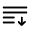 List Arrow Down Icon from Solar Linear Set