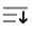 List Arrow Down Minimalistic Icon from Solar Line Duotone Set