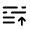 List Arrow Up Icon from Solar Broken Set