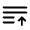 List Arrow Up Icon from Solar Bold Set