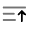 List Arrow Up Minimalistic Icon from Solar Line Duotone Set