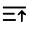 List Arrow Up Minimalistic Icon from Solar Linear Set