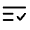 List Check Minimalistic Icon from Solar Linear Set