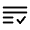 List Check Icon from Solar Linear Set