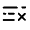 List Cross Minimalistic Icon from Solar Broken Set