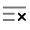 List Cross Minimalistic Icon from Solar Line Duotone Set