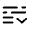List Down Icon from Solar Broken Set