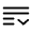 List Down Icon from Solar Linear Set