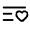 List Heart Minimalistic Icon from Solar Linear Set