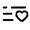 List Heart Minimalistic Icon from Solar Broken Set