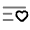 List Heart Minimalistic Icon from Solar Line Duotone Set