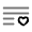 List Heart Icon from Solar Line Duotone Set