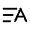 Sort By Alphabet Icon from Solar Broken Set